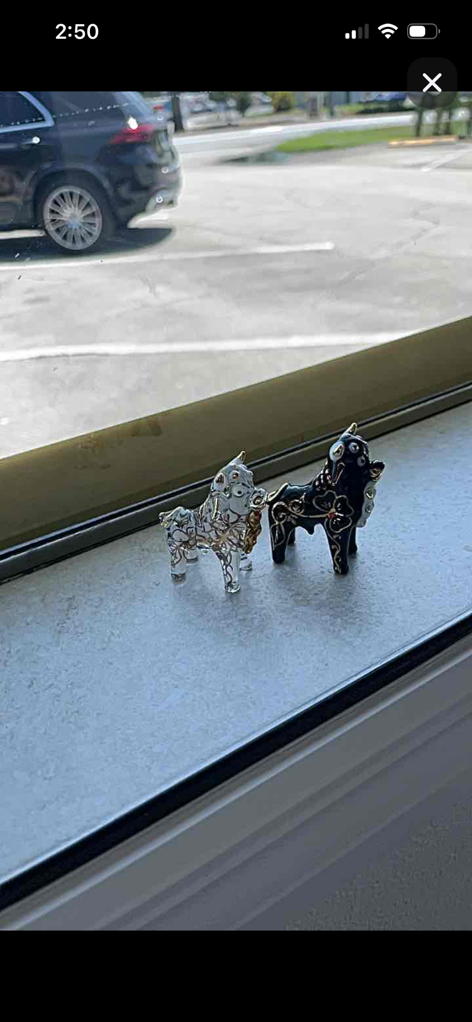 Hand-painted ceramic Pucara Bulls/Pair