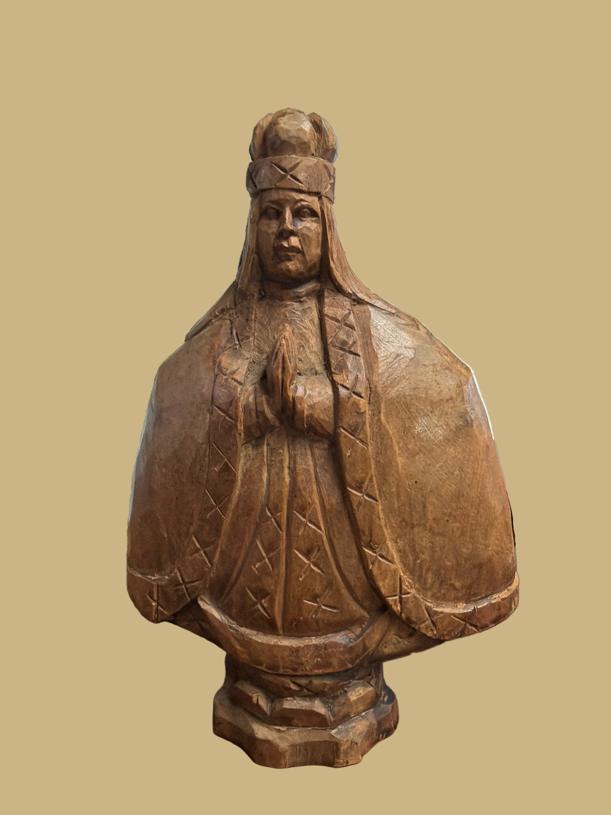 Spanish Colonial Hand Carved Santo Figure