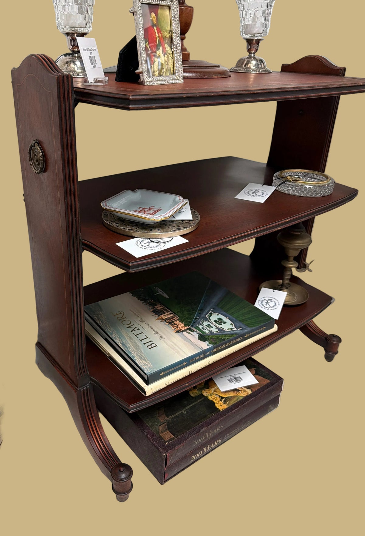 Heritage Henredon 3 Tiered Mahogany Stand
