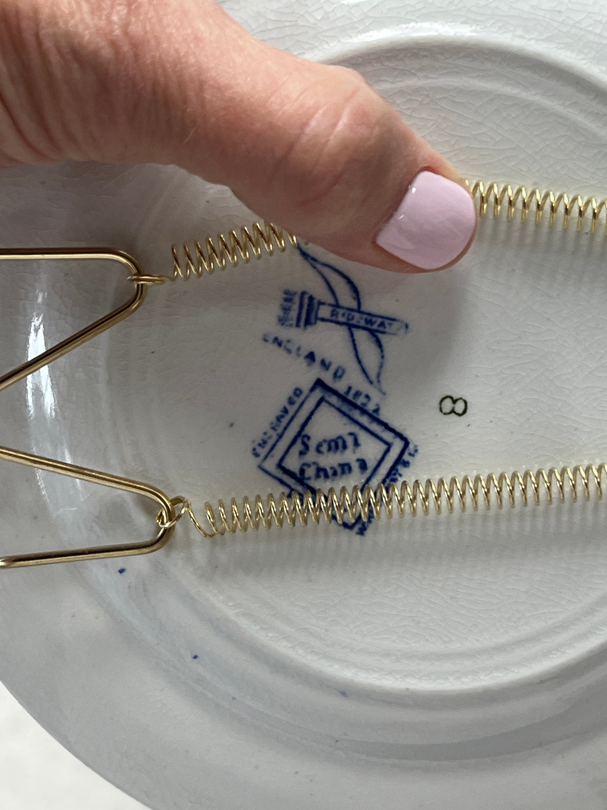 Ridgeway China Ironstone Blue Willow Plate