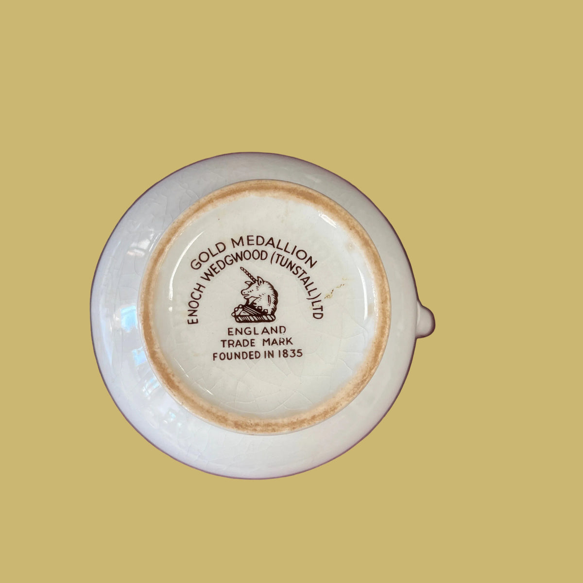 Vintage Gold Creamer by Enoch Wedgwood Tunstall Ltd.
