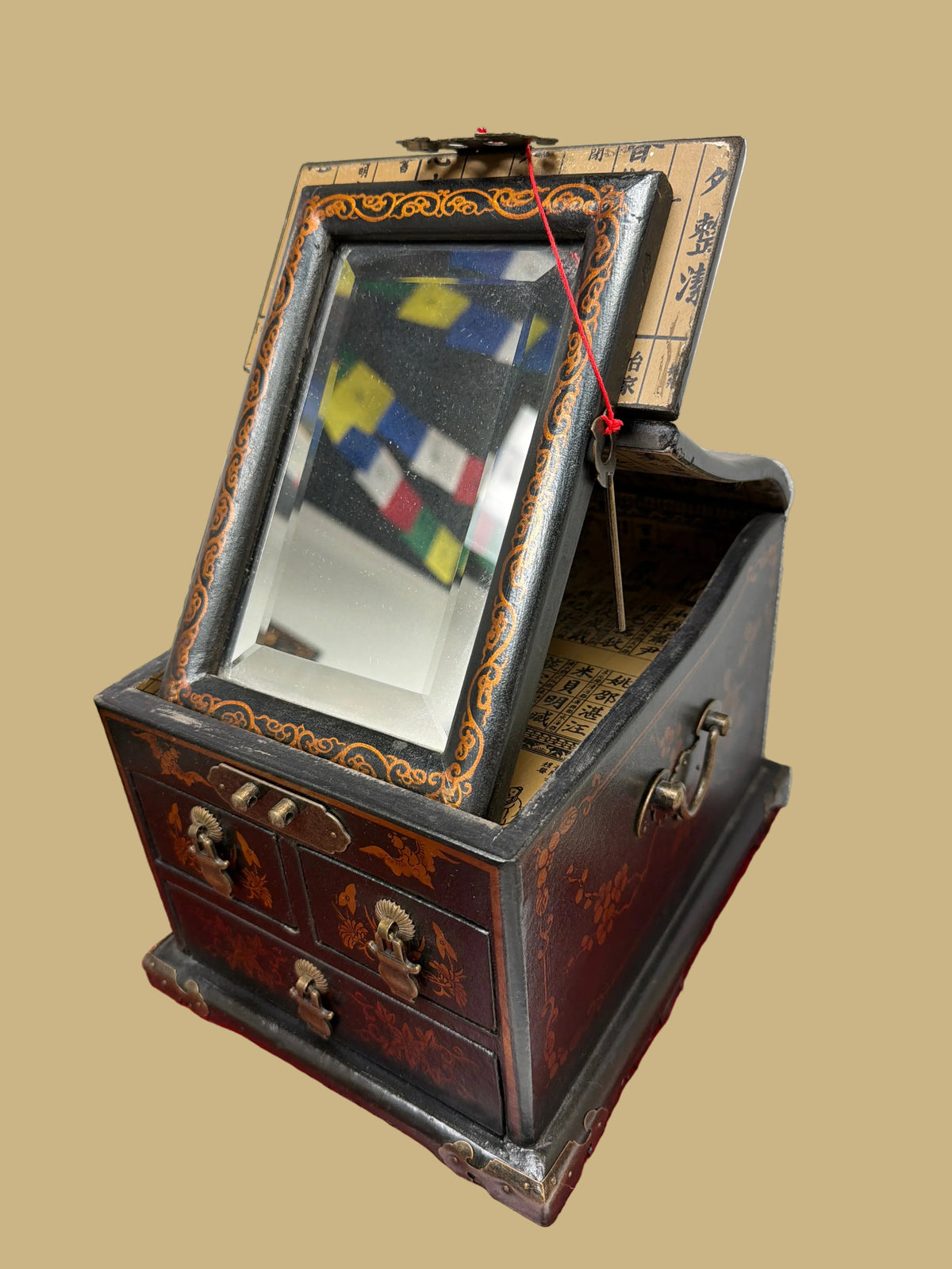 Chinese Lacquered Jewelry Box
