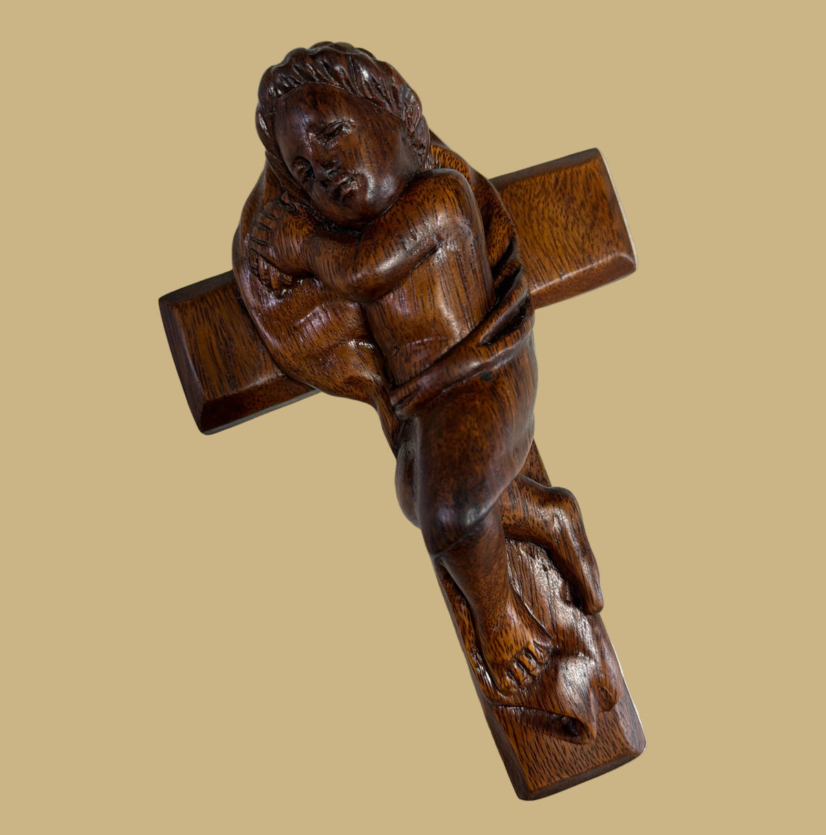 Hand-carved Wooden Crucifix