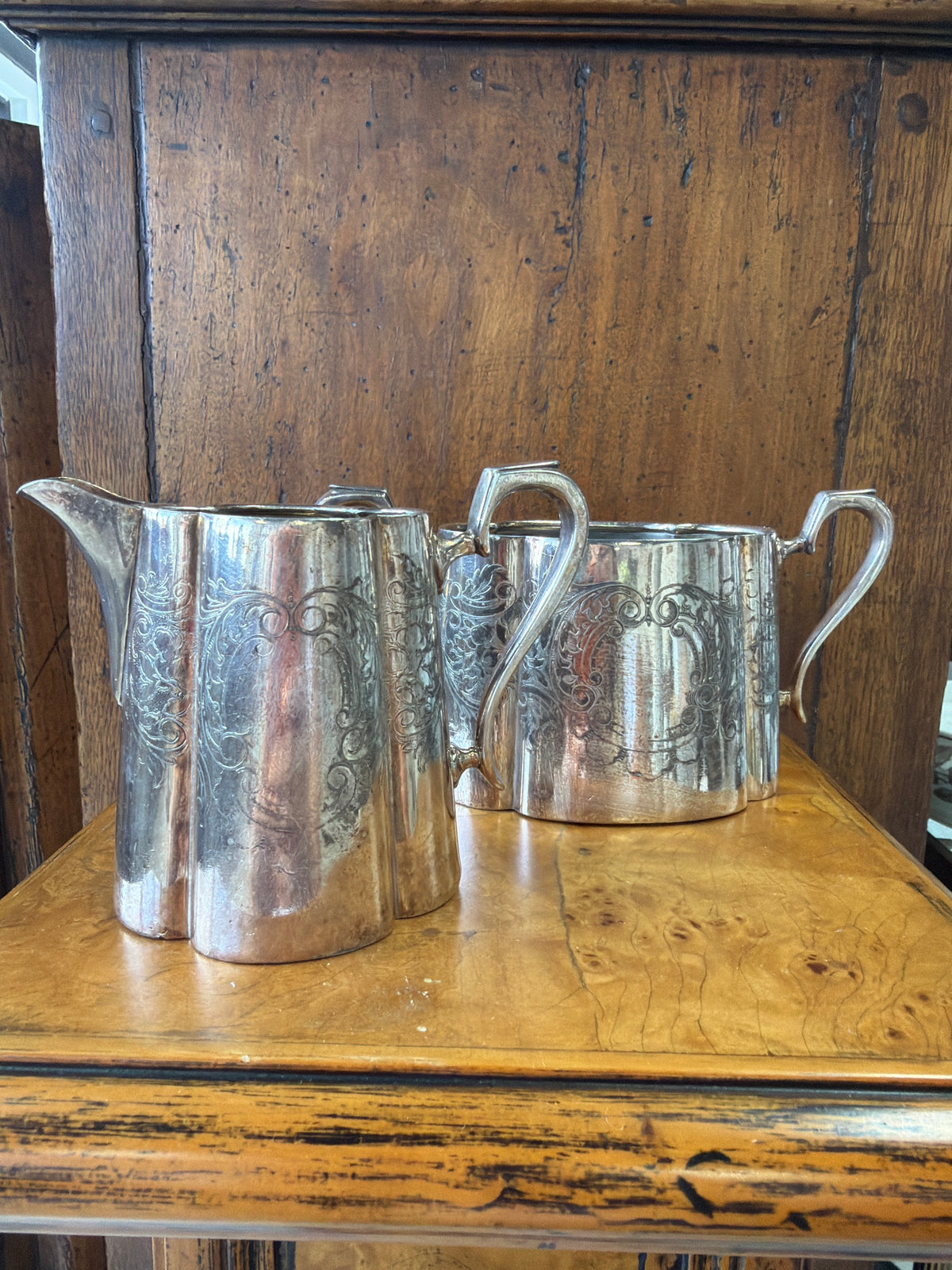Walker & Hall Silver-Plated Creamer & Sugar Set