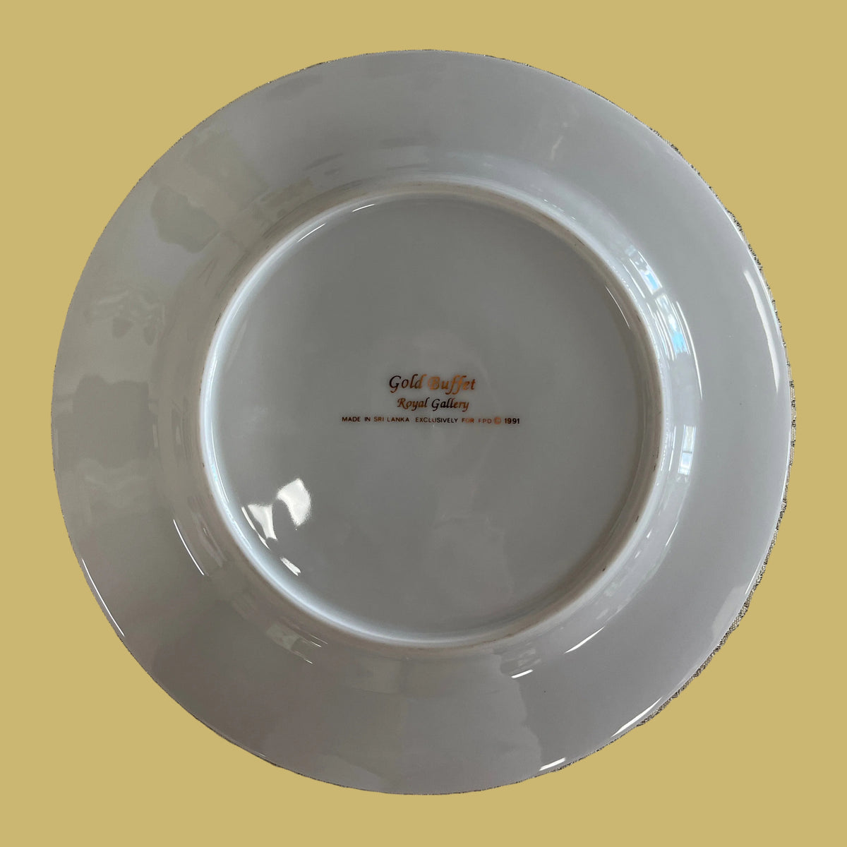 Vintage Royal Gallery Gold Buffet Purple Egg Plate