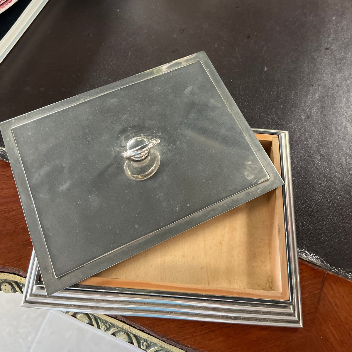 Silver Plated Note Card Holder