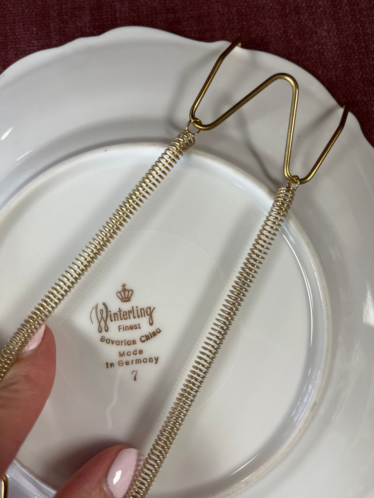 Vintage Bavarian Porcelain Plate