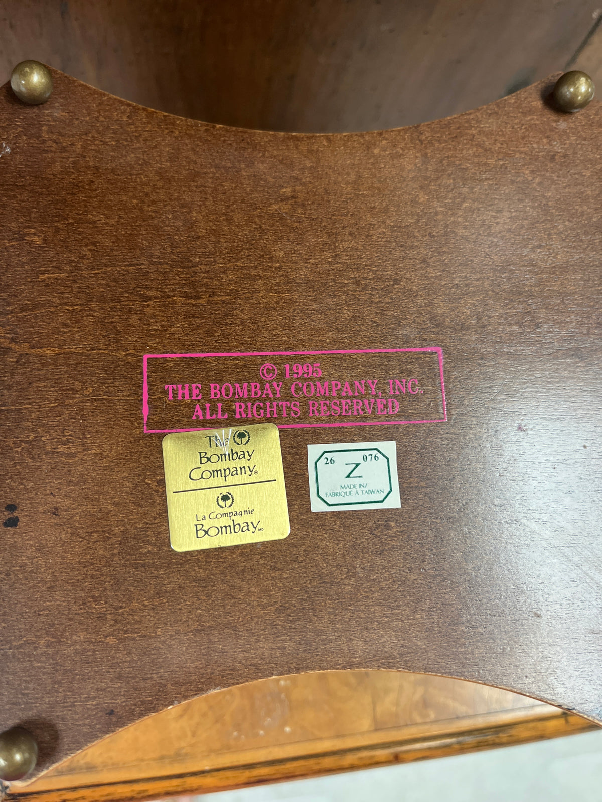 Vintage Bombay Co. Box with Inlay