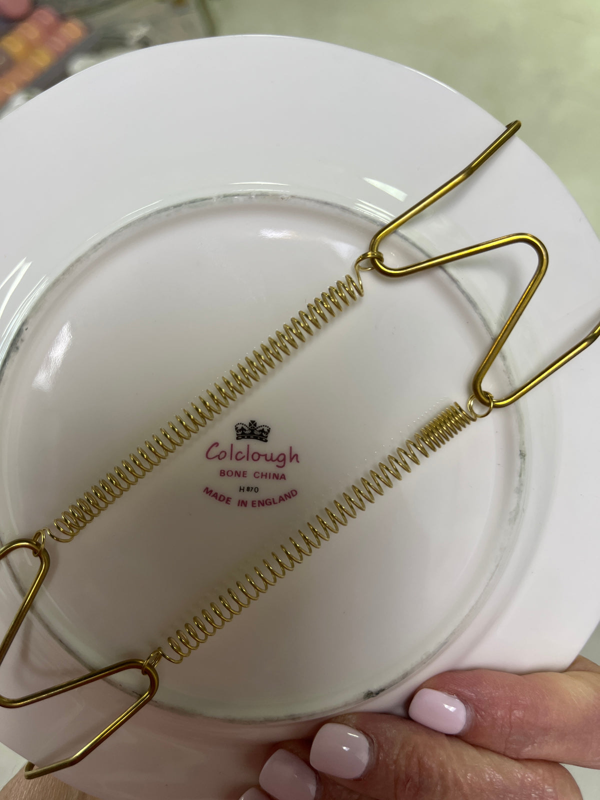 Vintage English Bone China Plate by Colclough