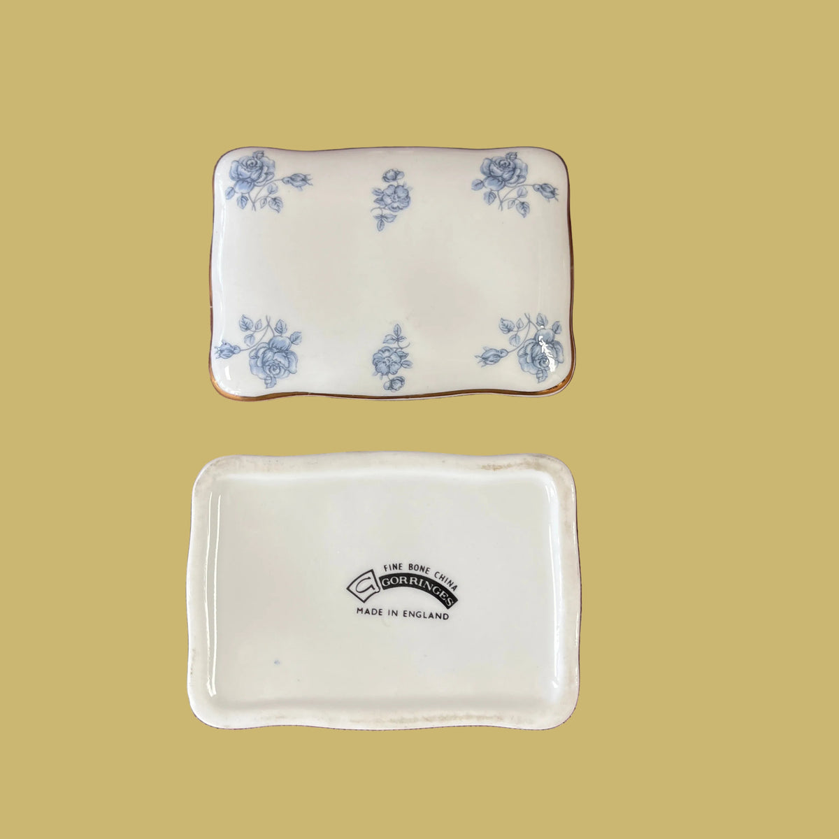 Vintage English Fine Bone China Trinket Box