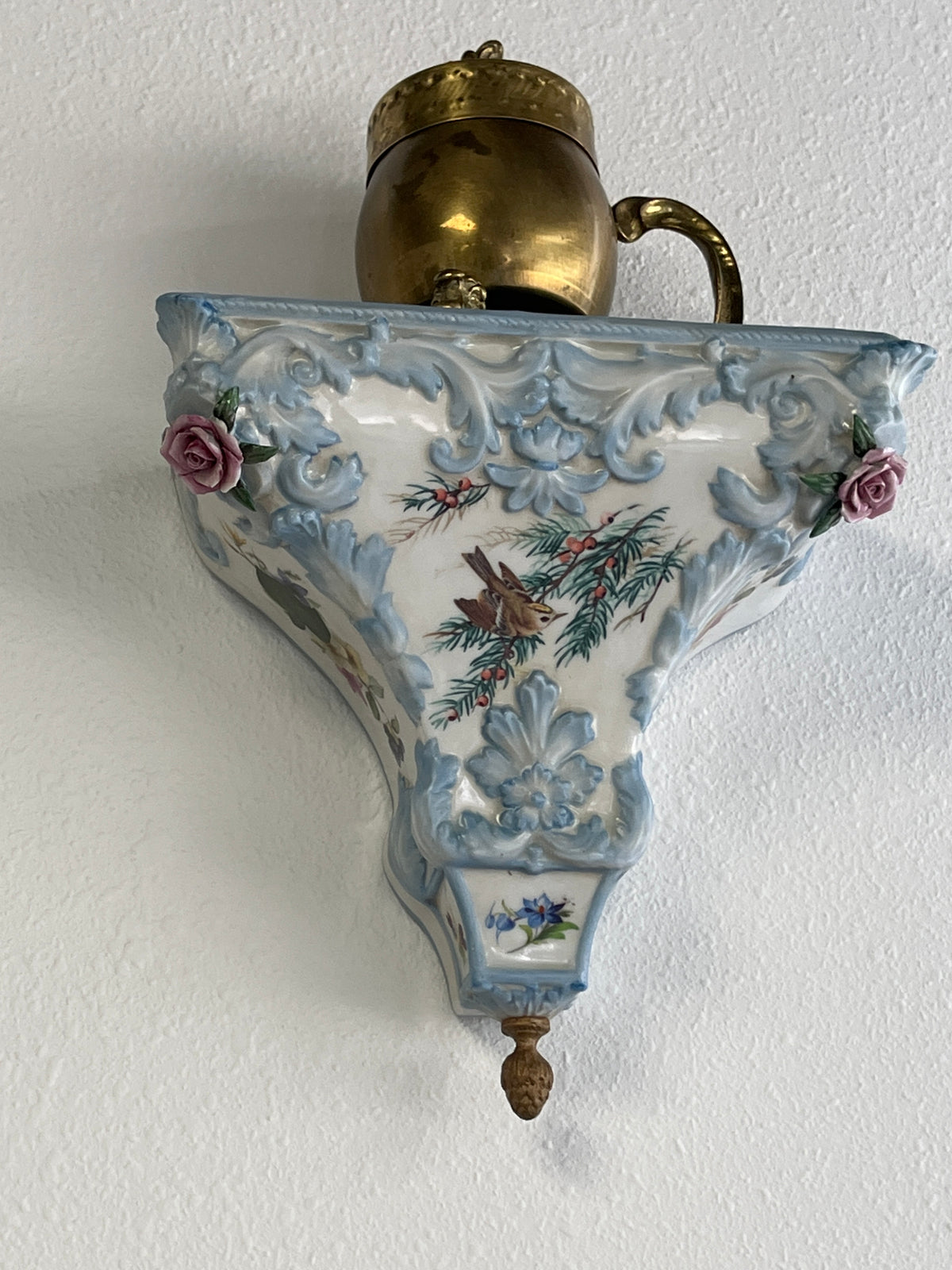 European Porcelain Wall Sconce-Pair