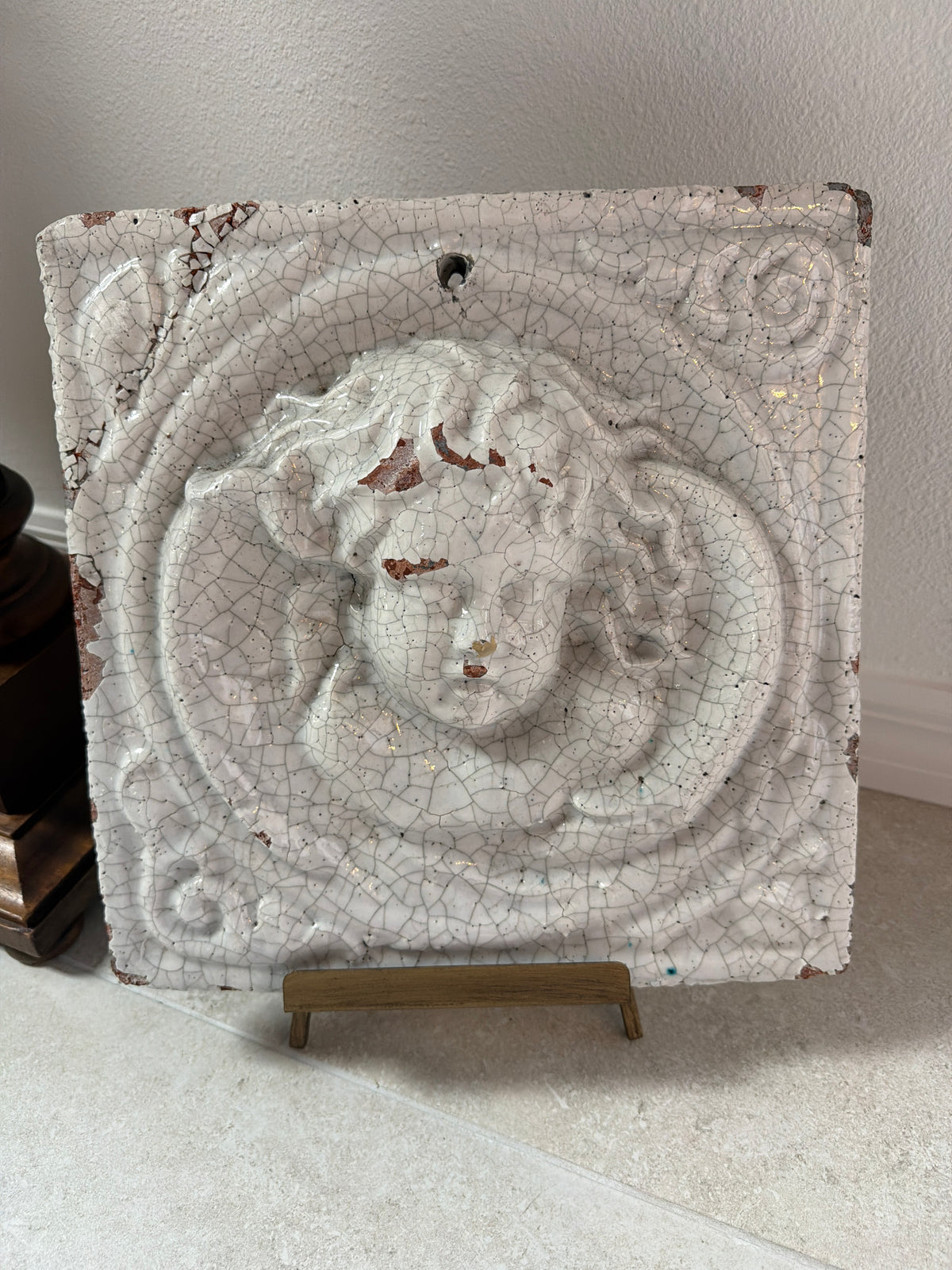 Terracotta Angel Wall Tile