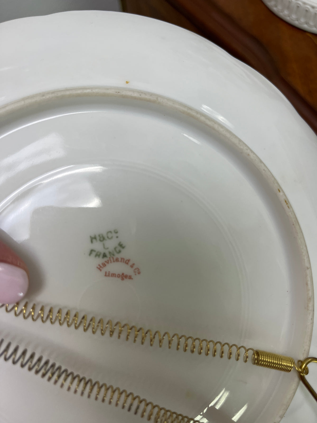 Antique Haviland Limoges Plate, Schleiger 440 Pattern