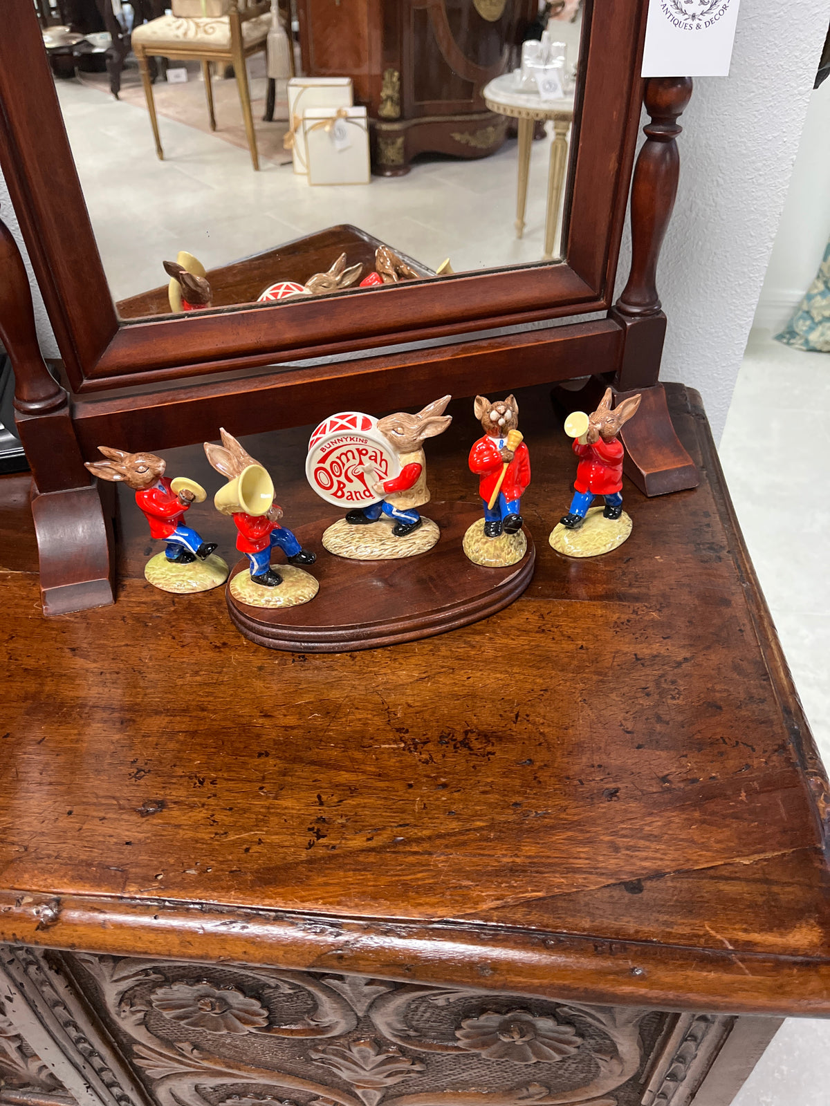 1984 Royal Doulton Bunnykins Golden Jubilee Band Figurine Set