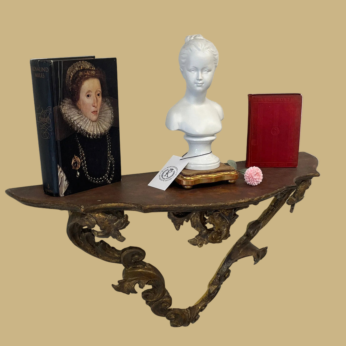 European Gilted Wall Shelf