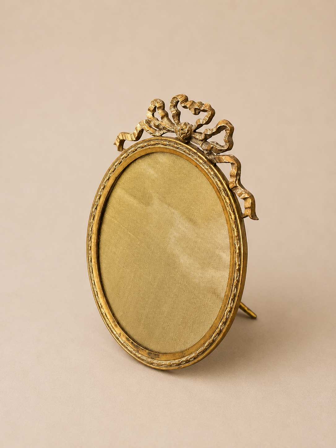 Antique Oval Brass Frame