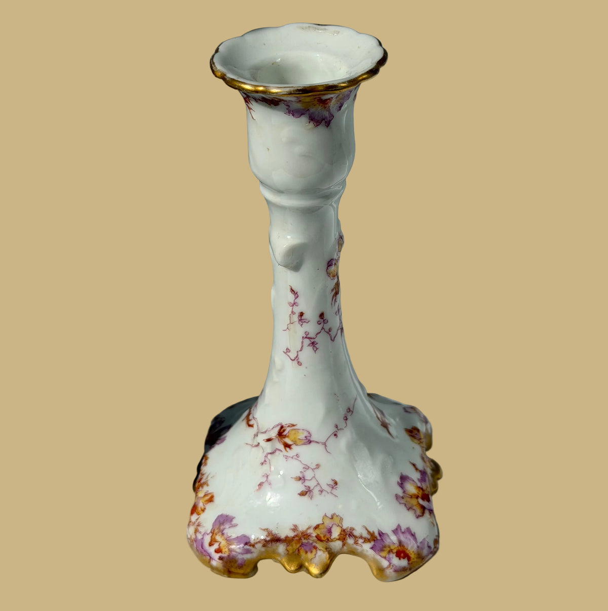 French Limoges Candlestick