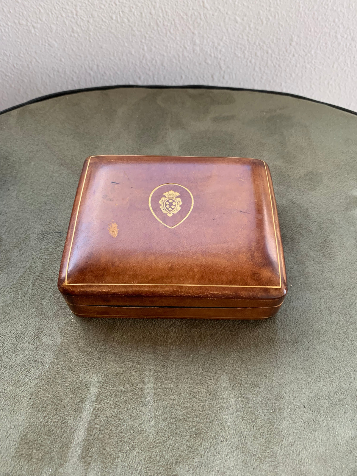 Italian Leather Trinket Box
