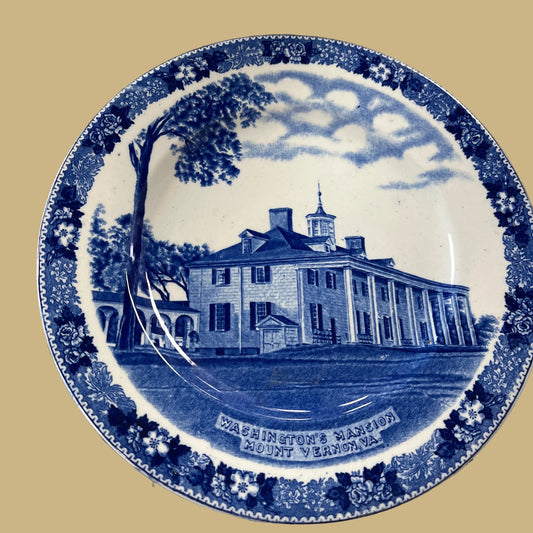 Blue & White Transferware of Mount Vernon