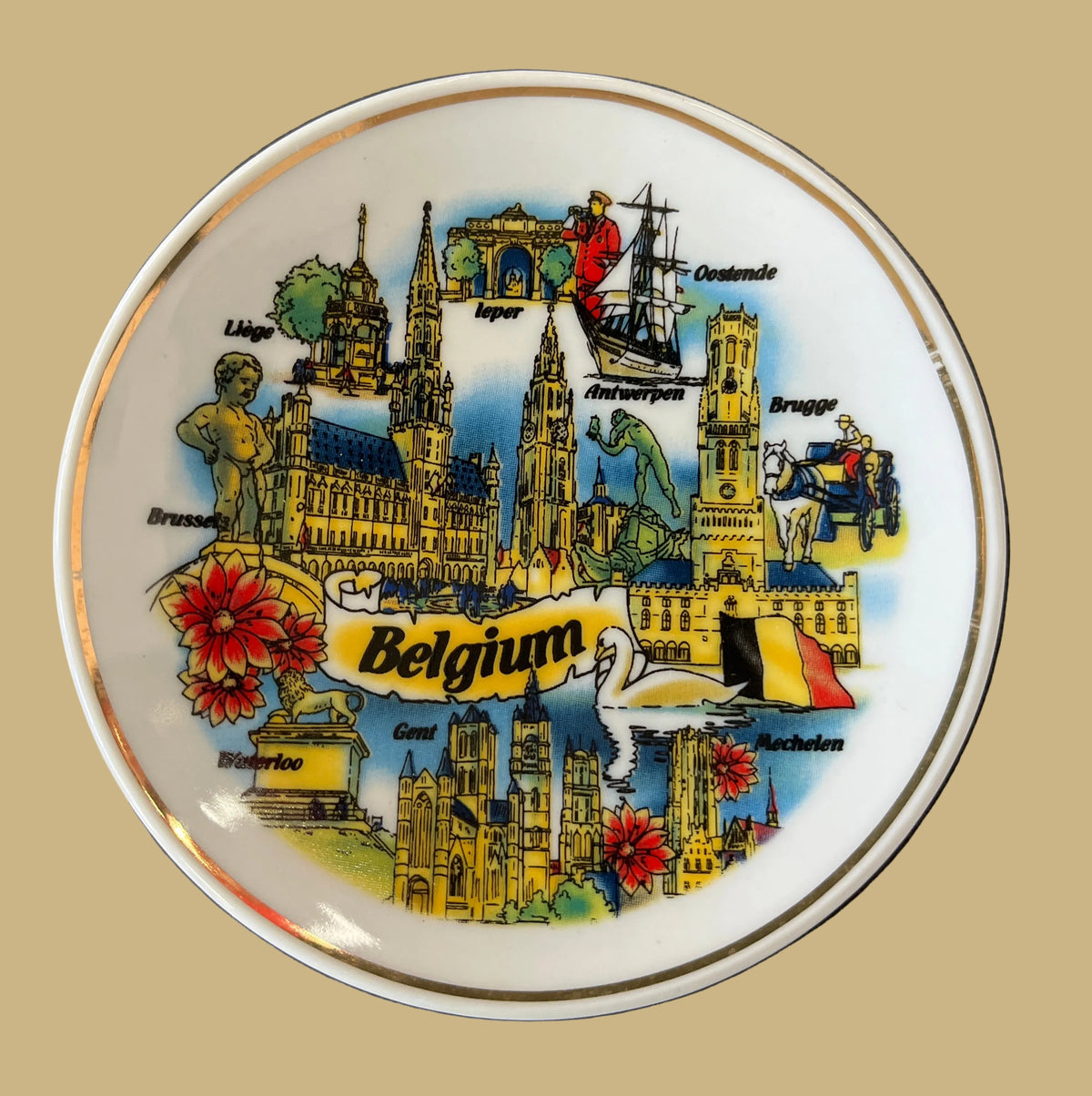 Souvenir Plate from Belgium