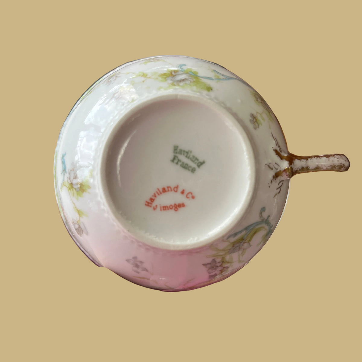 Haviland Tea Cup & Saucer/Rare Pattern