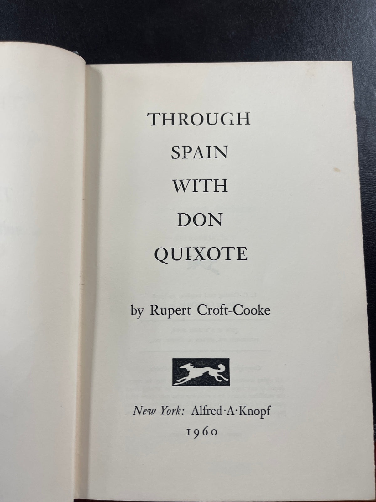 Through Spain with Don Quixote 1960 1st American Edition
