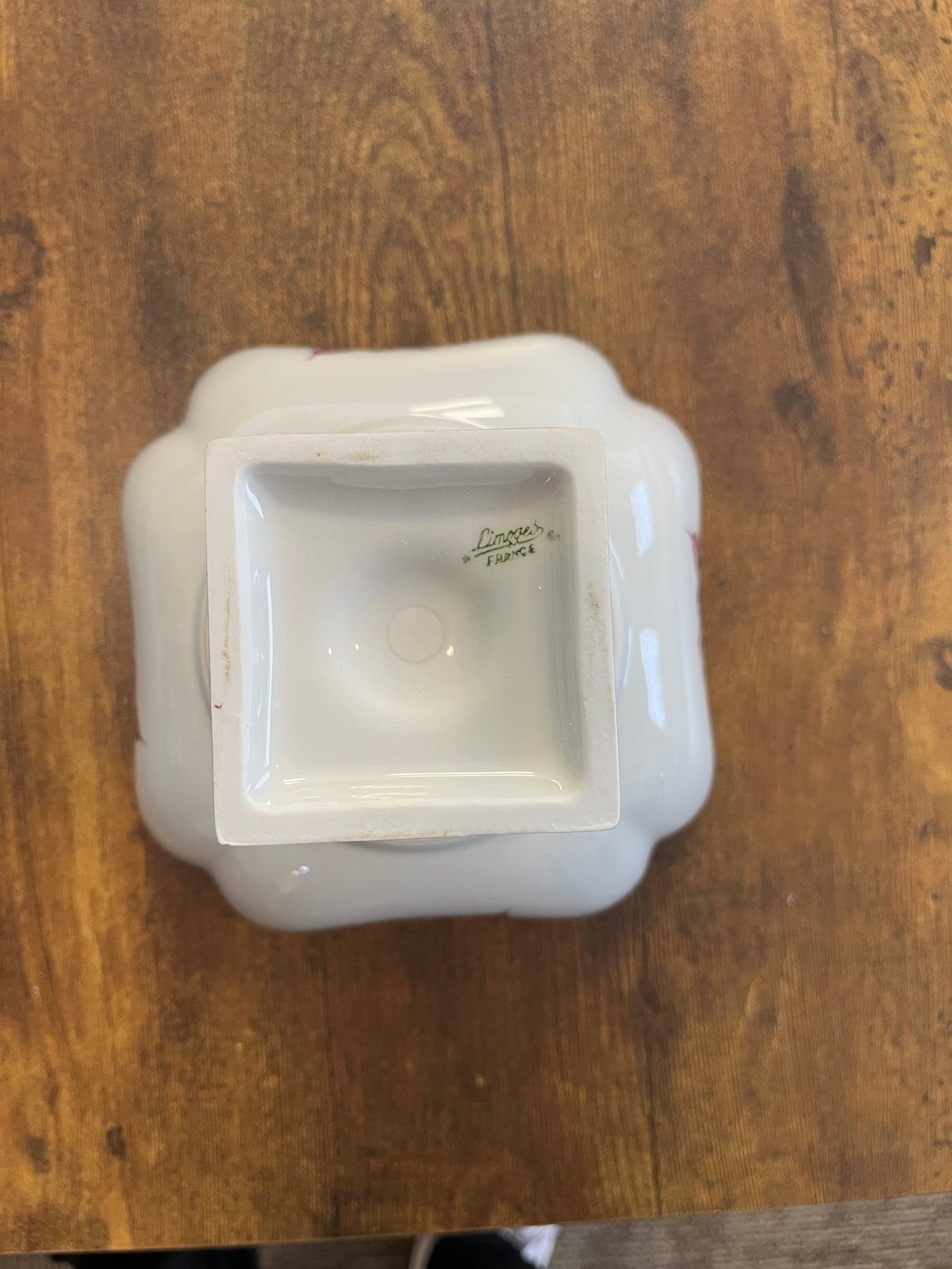 Vintage Limoges Pedestal Bowl w/Roses