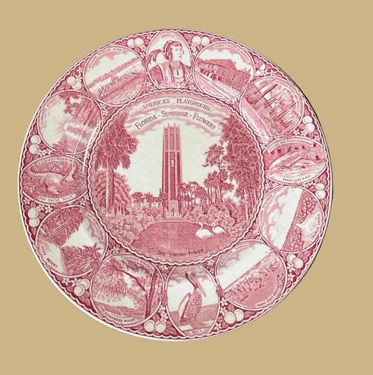 Singing Tower Adams Pottery Transferware Plate