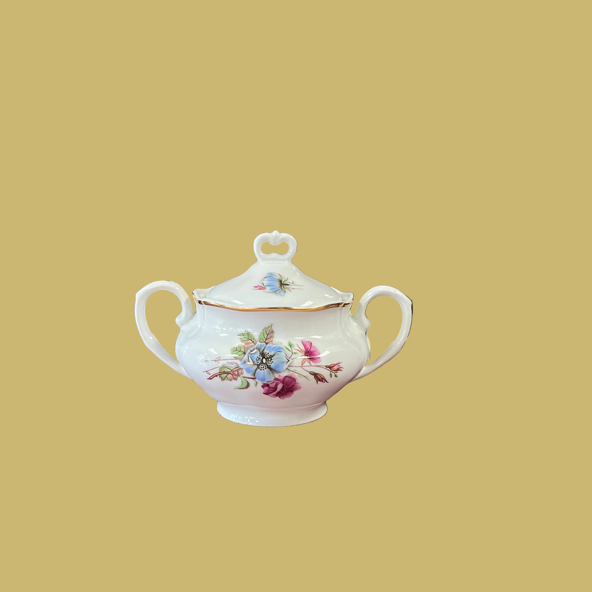 Mid-Century Favolina-Karolina Lidded Sugar Bowl