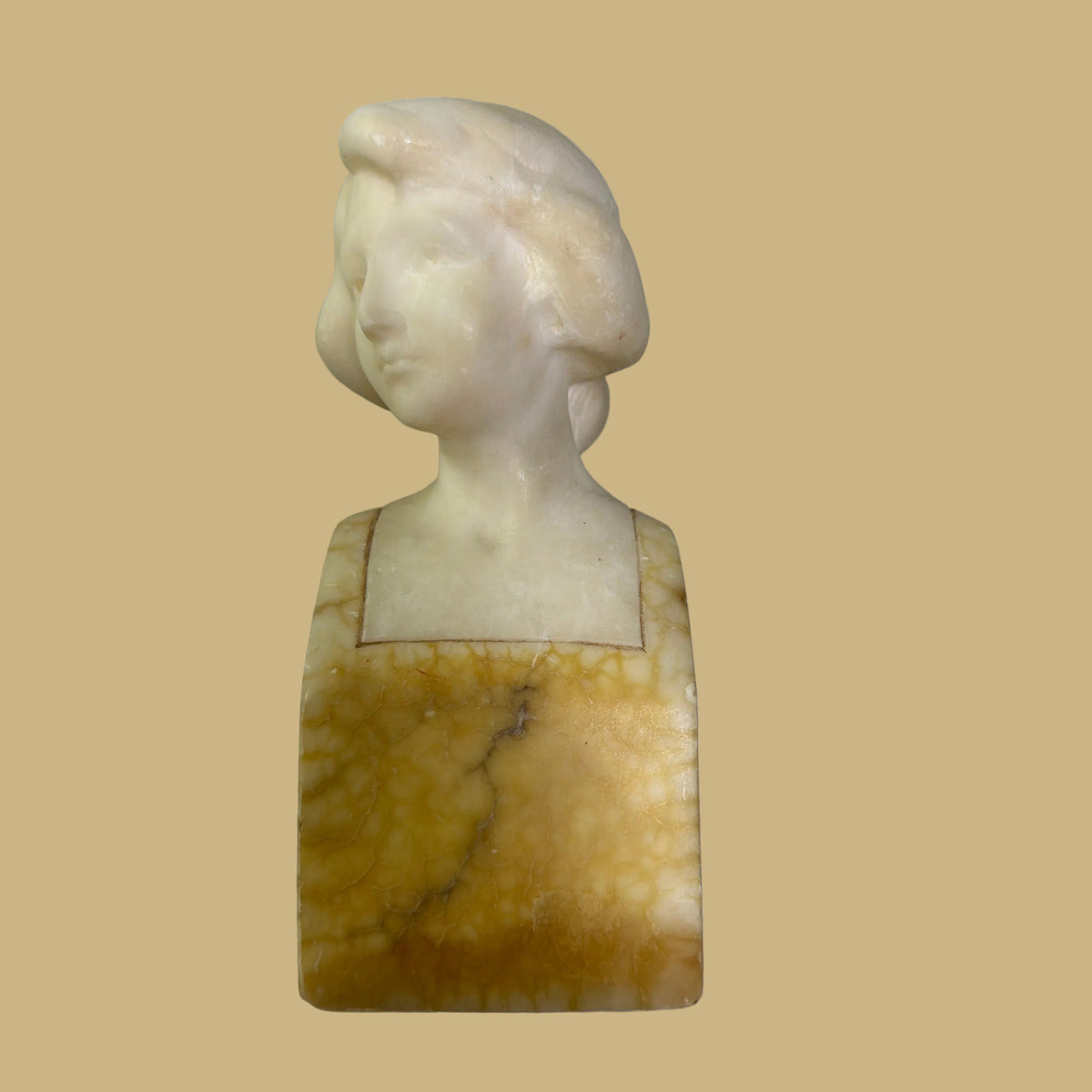 Alabaster Female Bust
