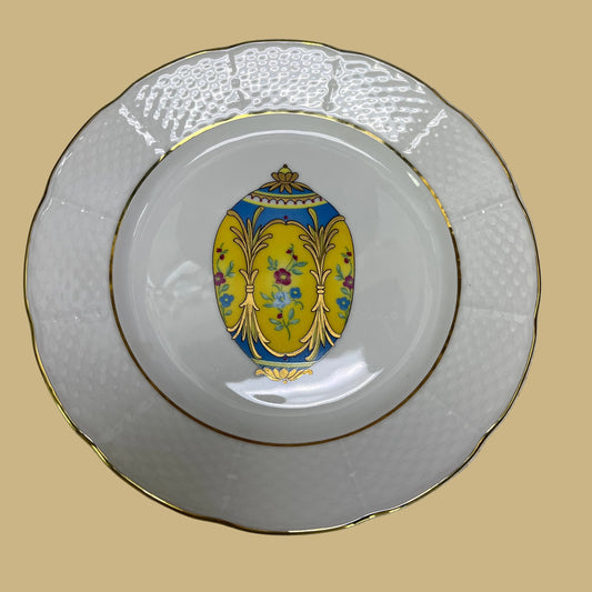 Limoges Plate Featuring a Faberge Egg