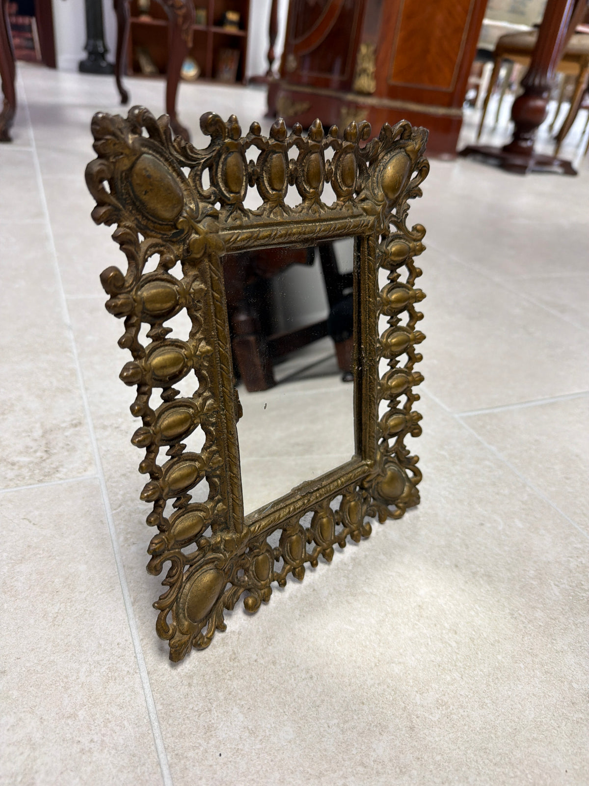 Cast Iron Easel Mirror