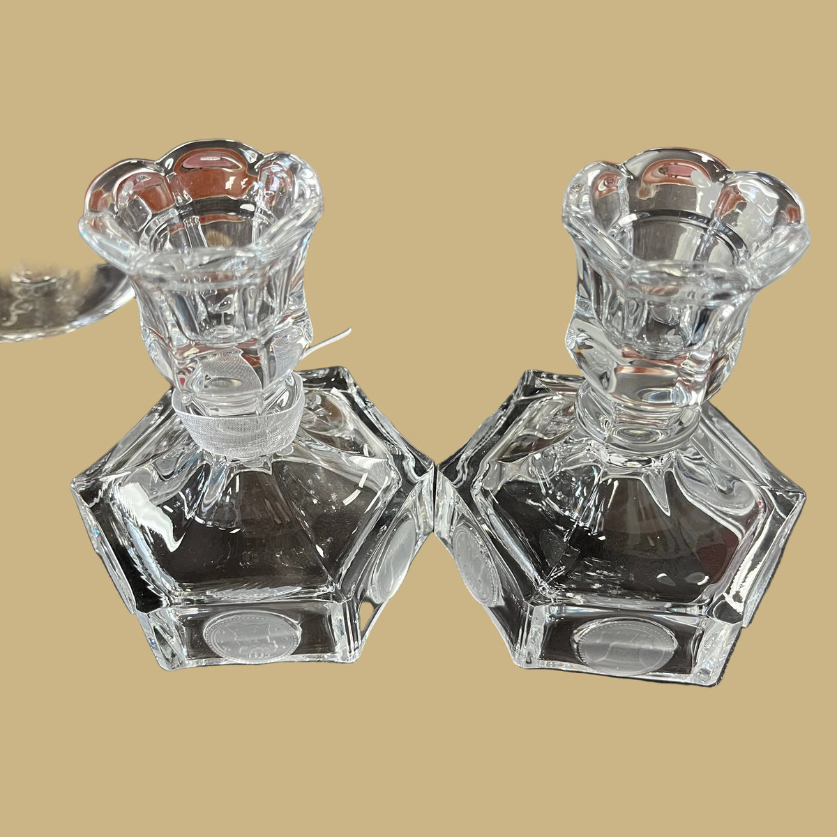 1977 Fostoria Glass President's Club Candlestick Holders