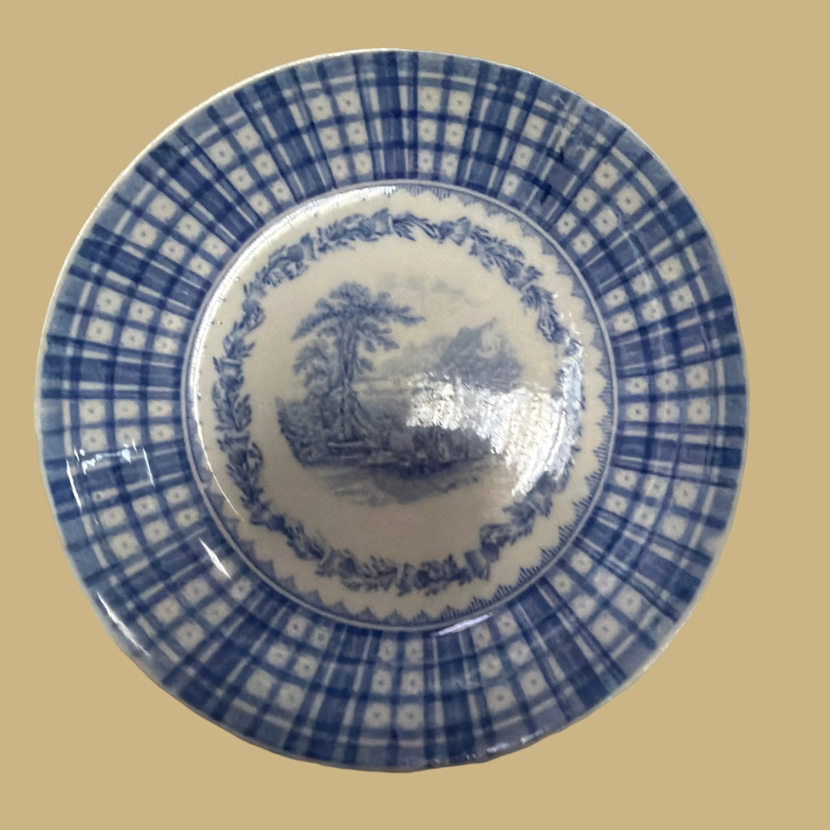 Cauldon England Breadalbane Pattern Shallow Soup Bowl