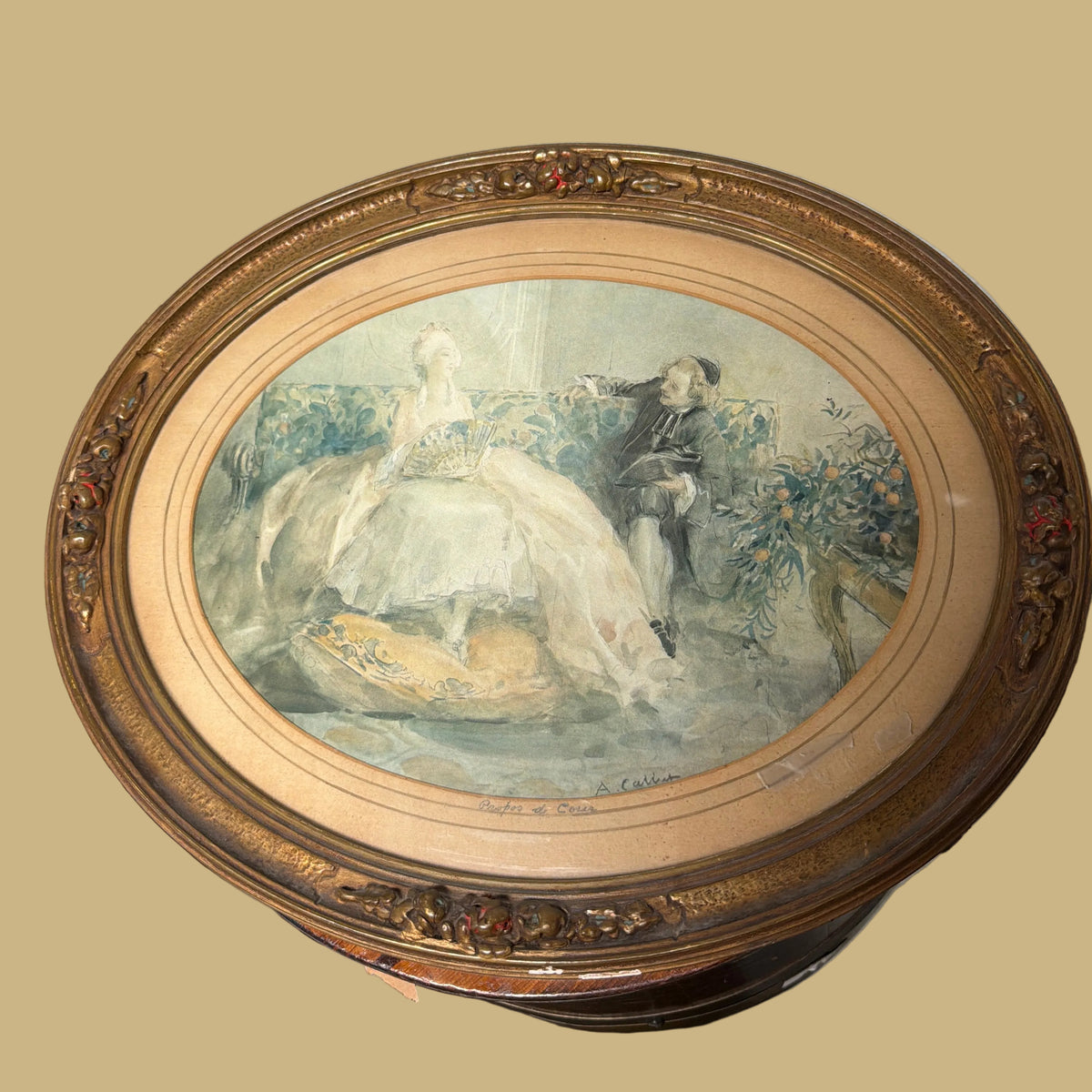 Propos de Cour Framed Print