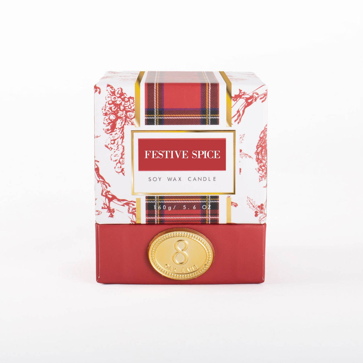 Festive Spice 5.6oz Soy Wax Candle