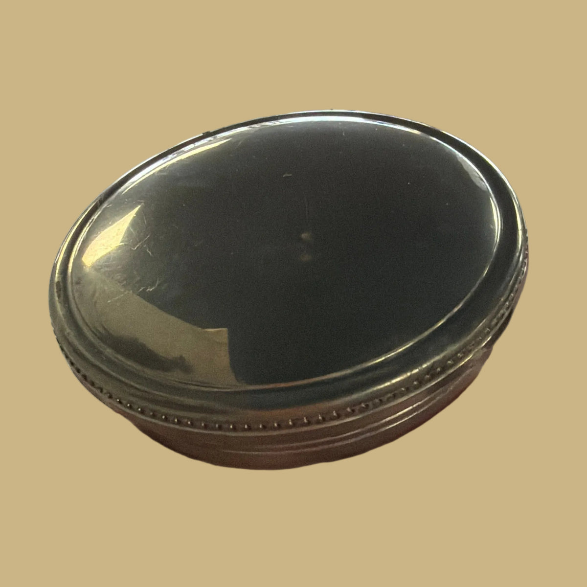 Tiffany & Co. Handcrafted Pewter & Velvet Trinket Box
