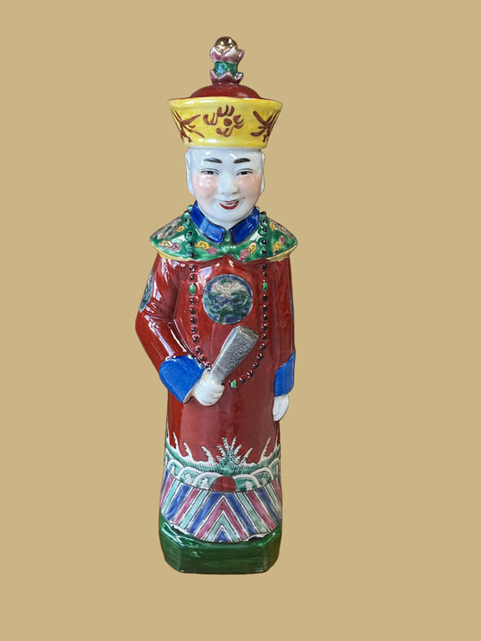 Chinese porcelain figure of an Emperor or Official