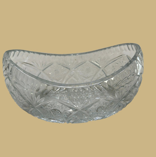 Crystal Boat Shape Bowl