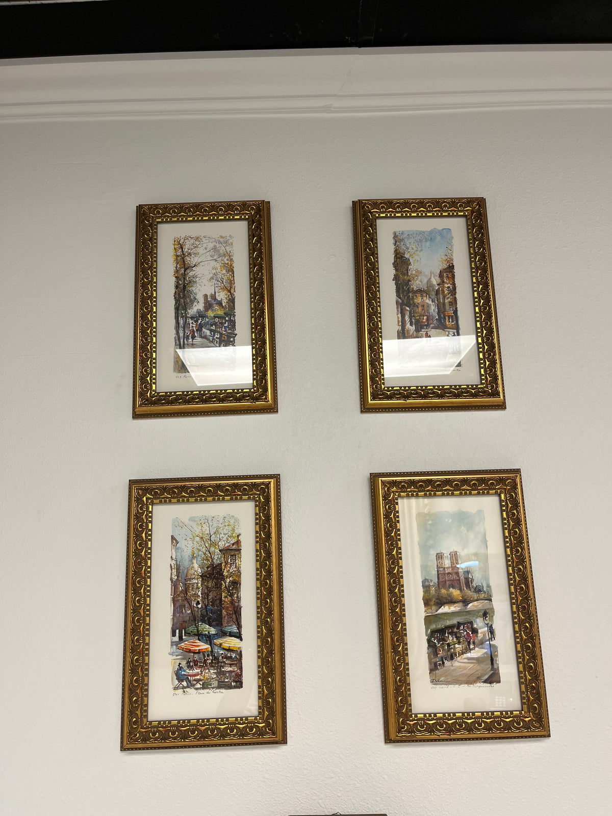 Framed Print Parisian street scene by Lucien Delarue