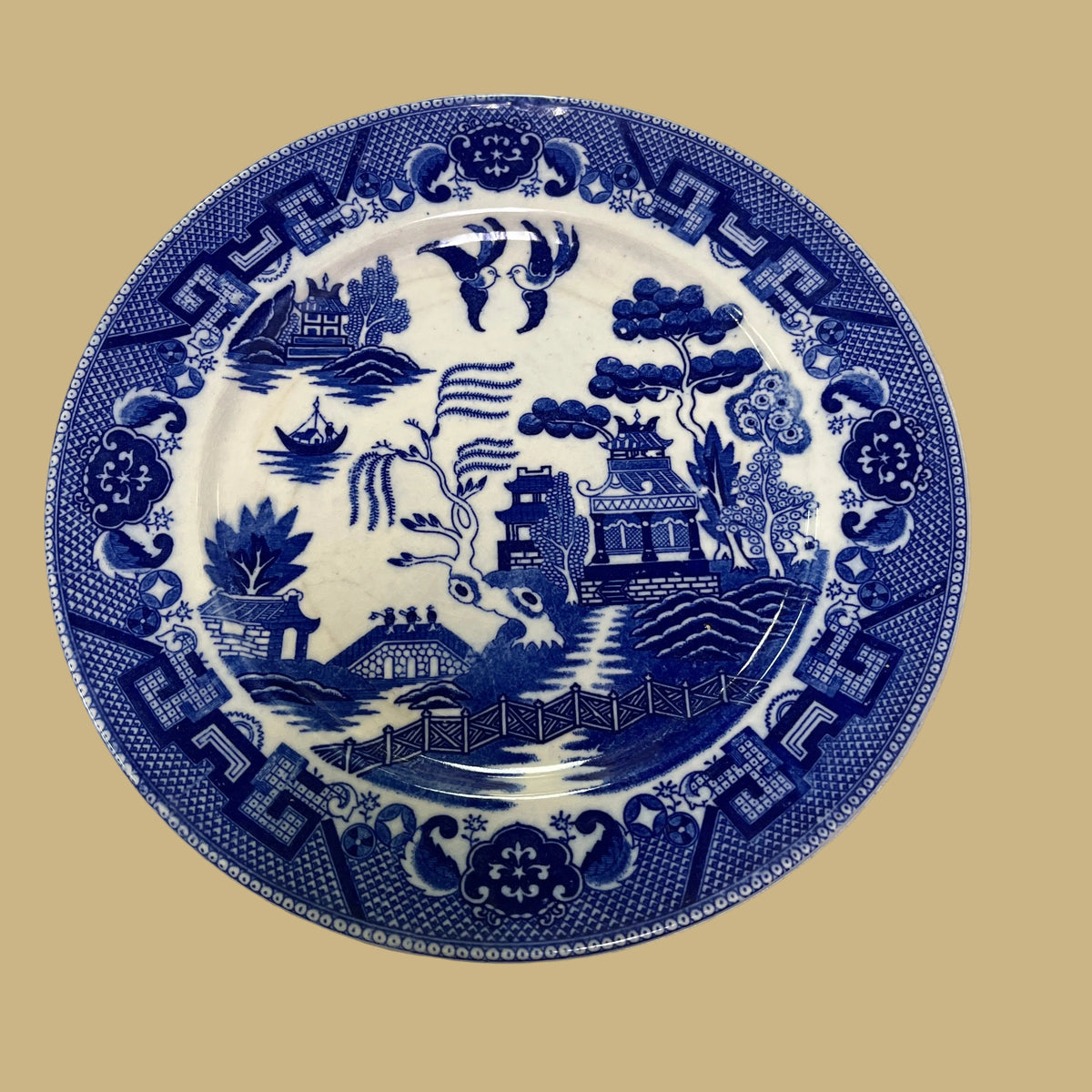 Vintage Japanese Blue Willow Transferware