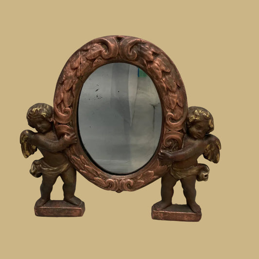 Antique Angel Mirror