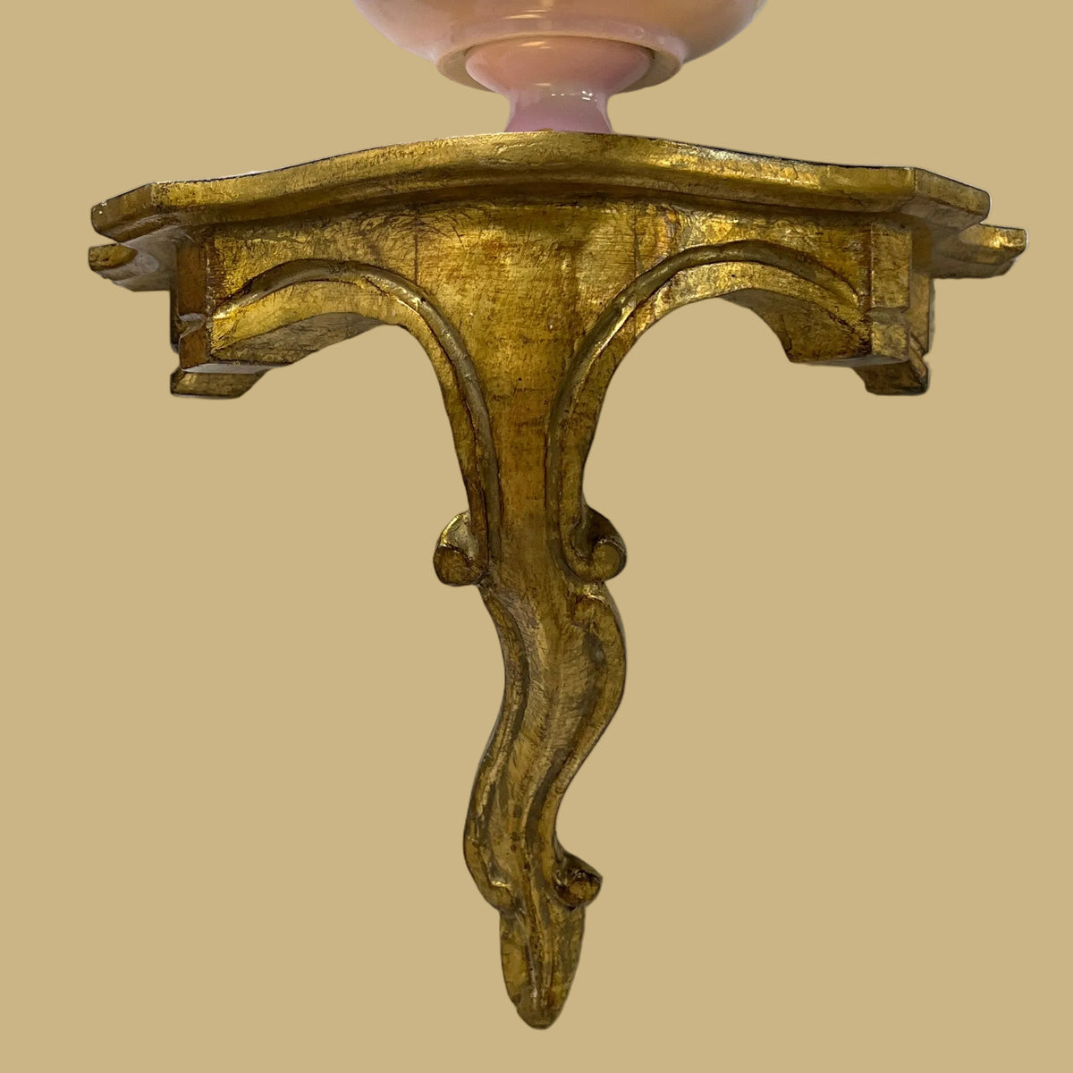 Gilded Wooden Wall Sconce