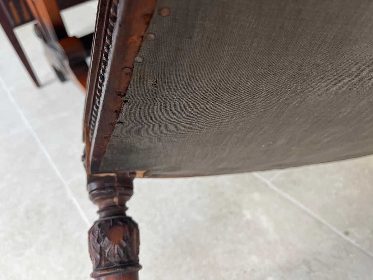 Antique Louis XVI Style Carved Side Chair