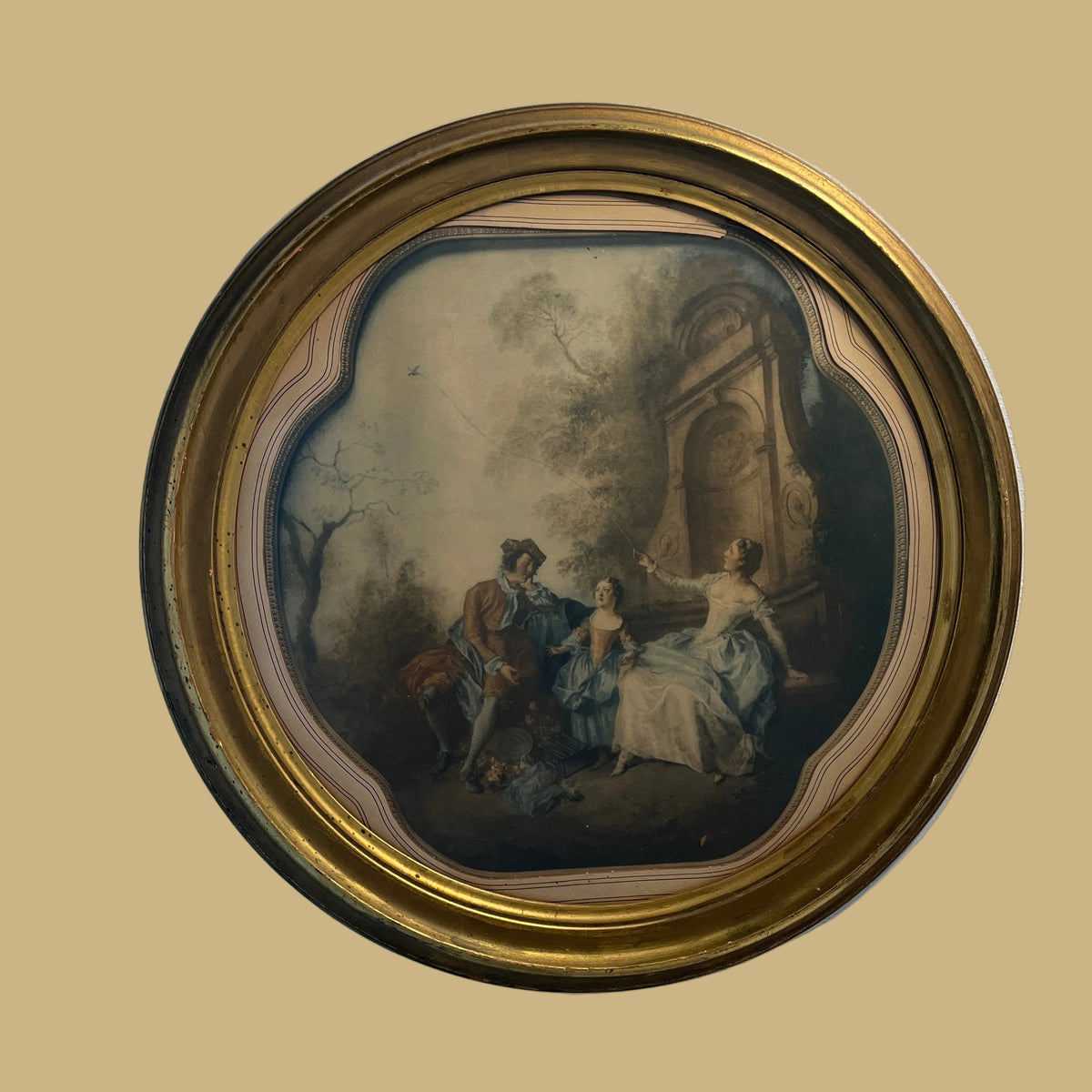 Rococo-style Print of “fetes galants”