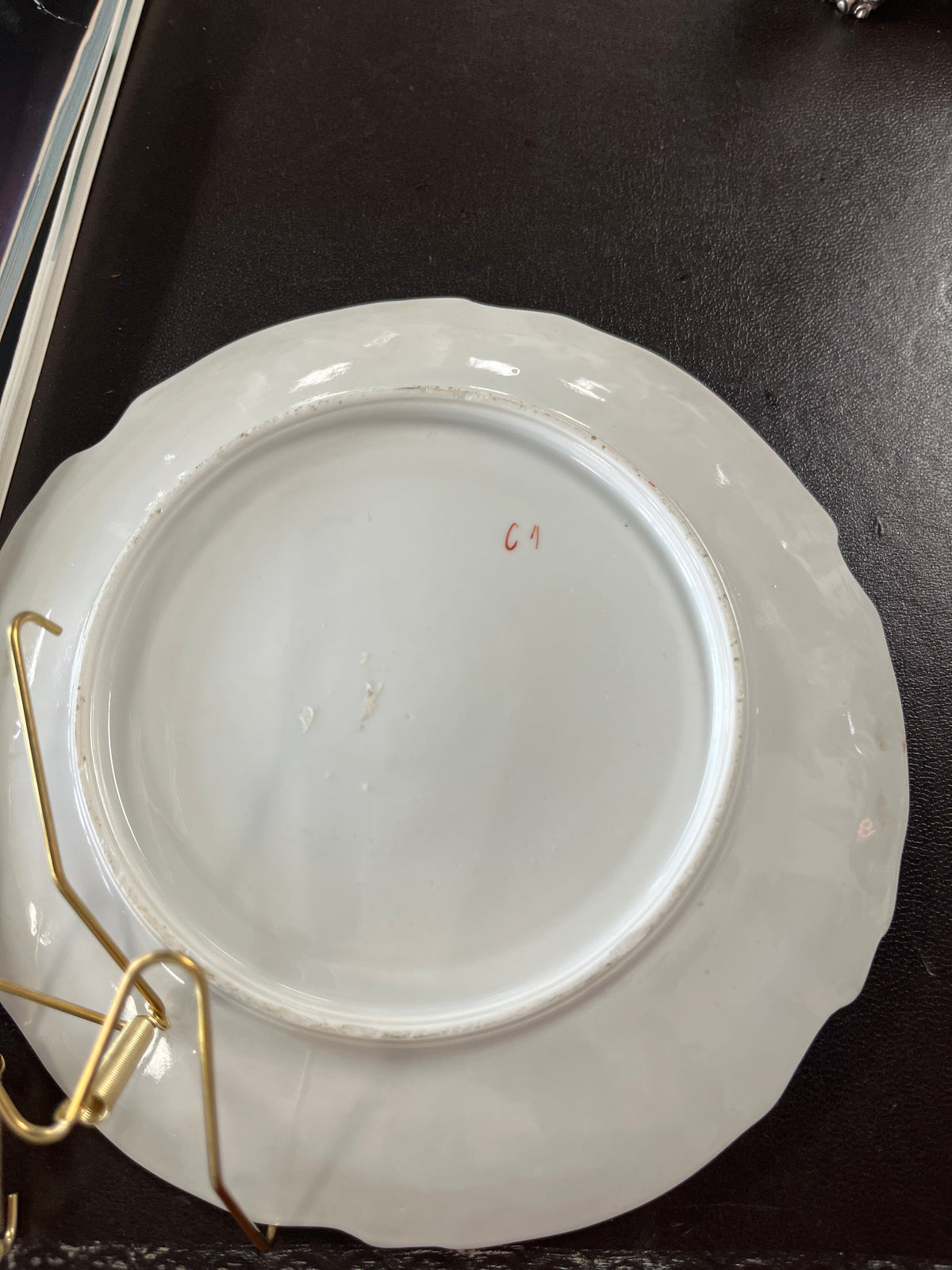 Bavarian Decorative Plate w/Cherubs & Numbered