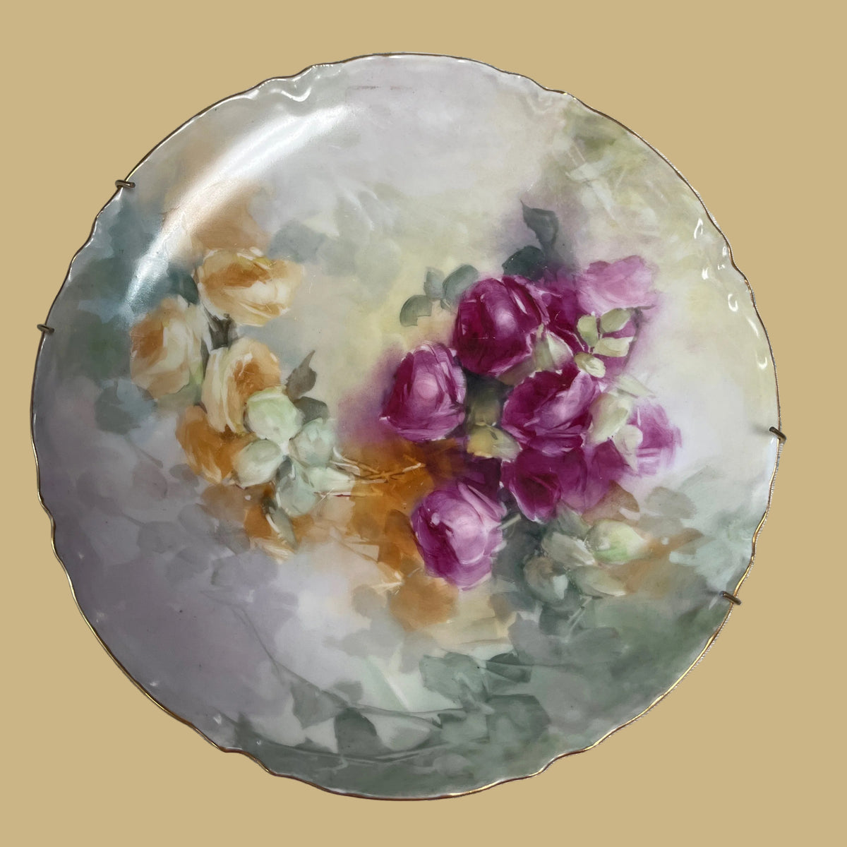 Hand-Painted Limoges Signed Plate