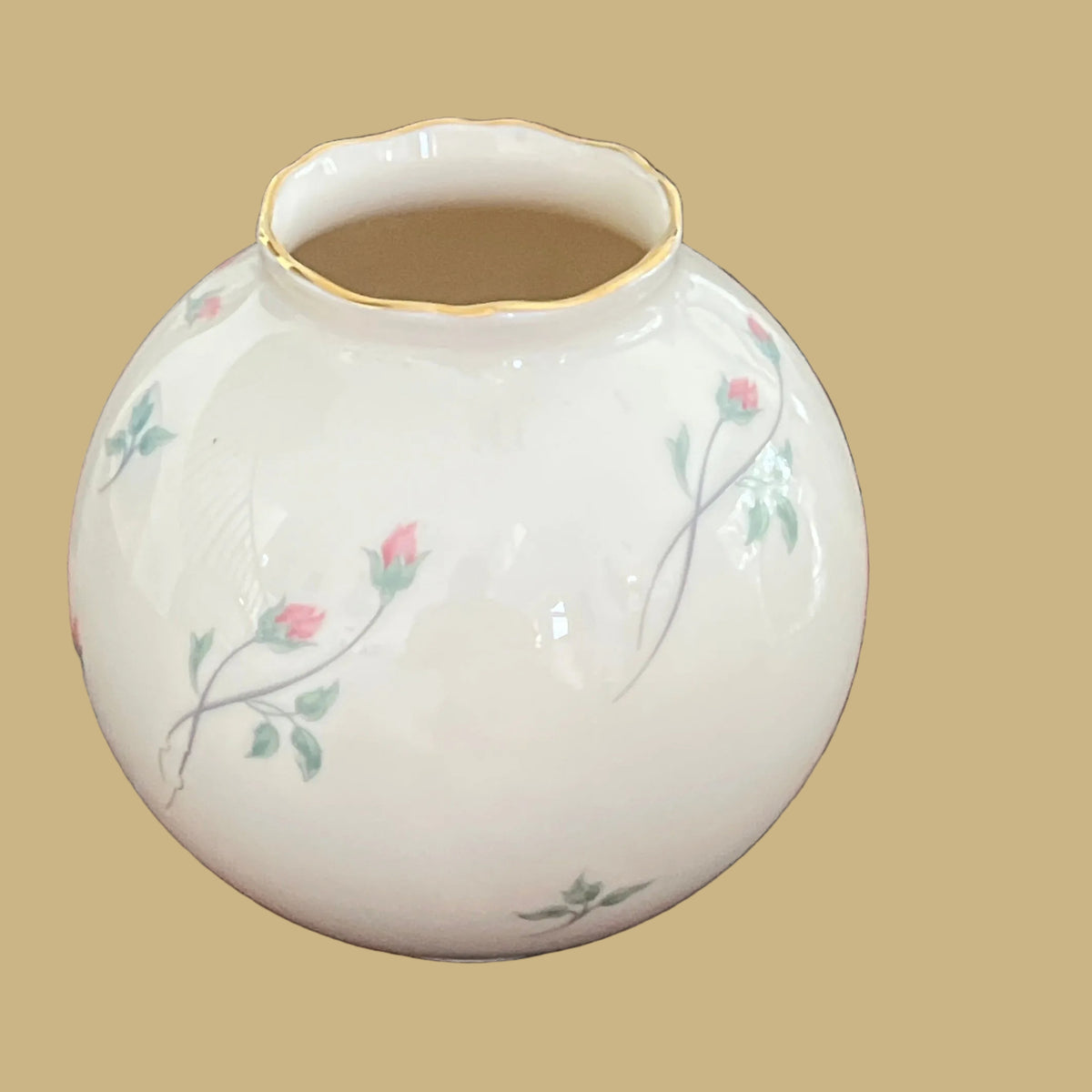 Lenox “Rose Manor” Globe Vase