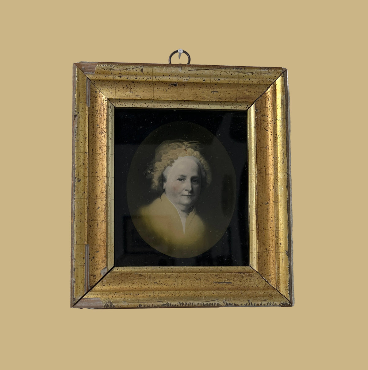 Framed Lithograph Portrait of Martha Washington