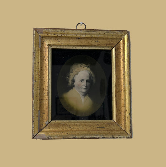 Framed Lithograph Portrait of Martha Washington